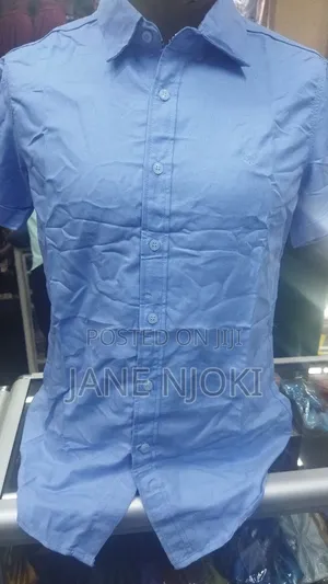 Plain Shirt Short Sleeved