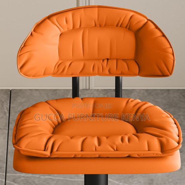 Home Chairs: Upholstered Simple Multi-Levelled Barstool - thumbnail 5