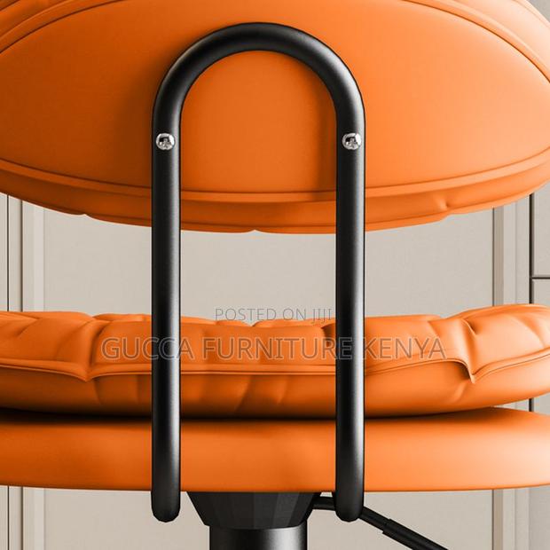 Home Chairs: Upholstered Simple Multi-Levelled Barstool - thumbnail 7