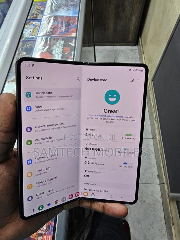 Samsung Galaxy Fold 5G 512 GB Blue - thumbnail 3