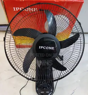 Ipcone Black Wall Fan. 3 Speed