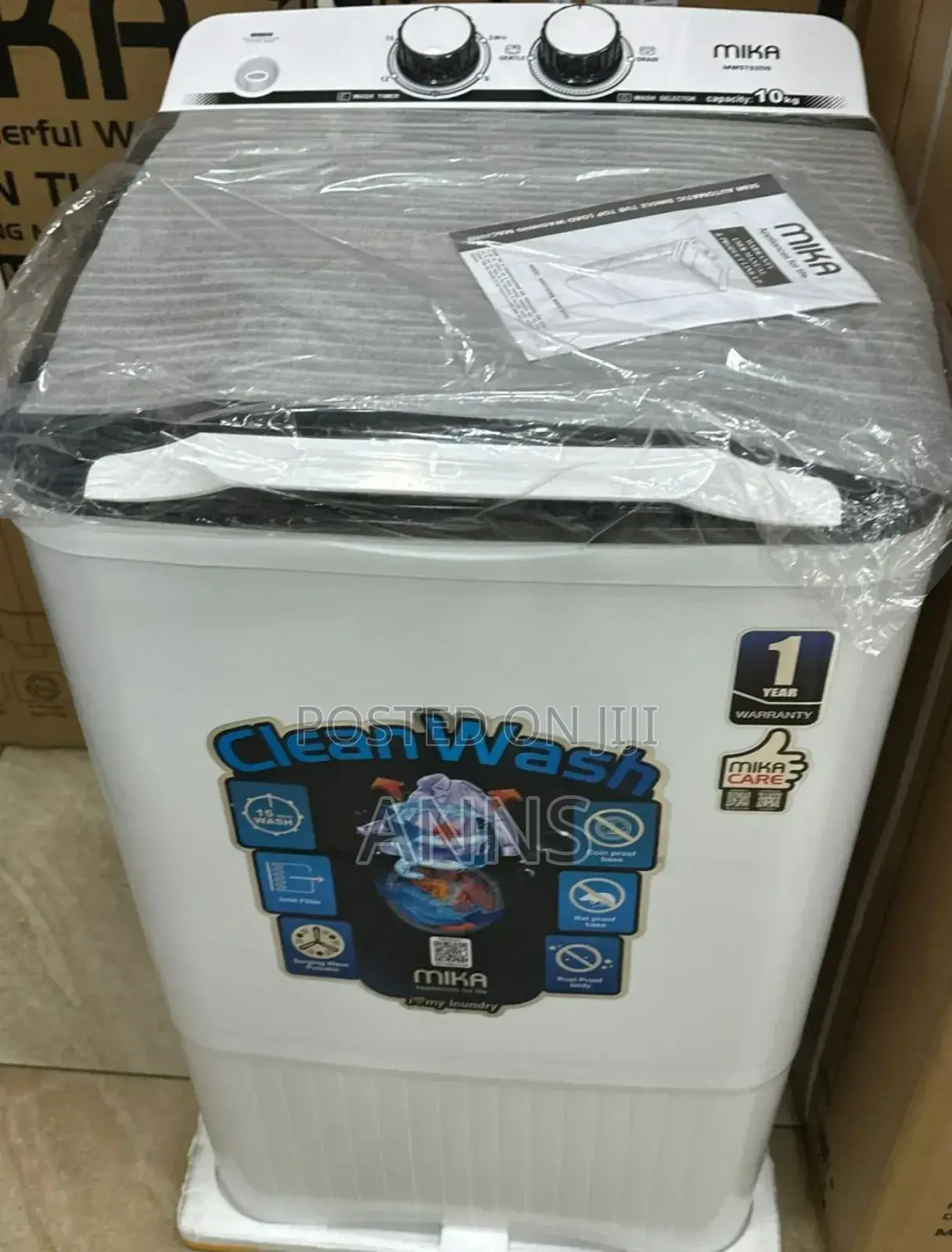 Mika 6kgs Single- Tub Washer