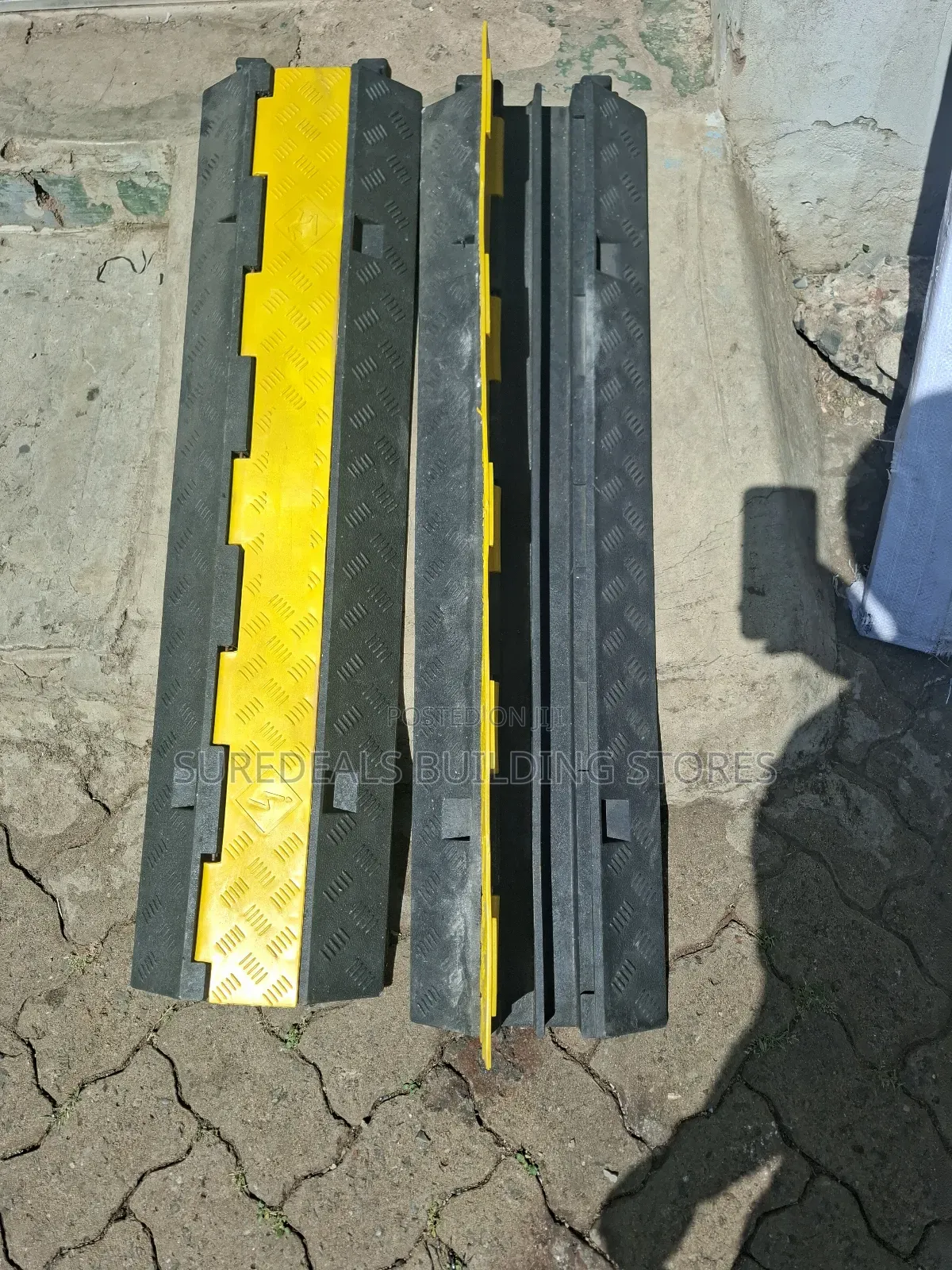 2 Channel Rubber Electrical Wire Cable Cover.