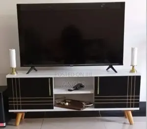 Sydney 5 Feet Black Striped Television Stand