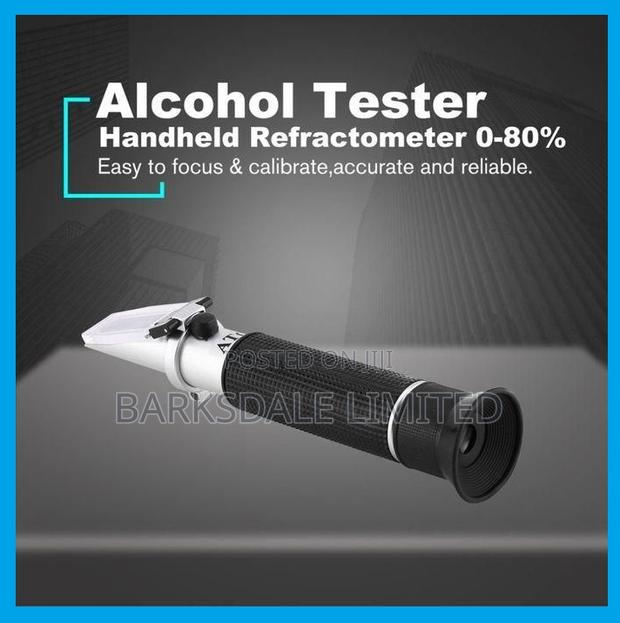 Refractometer 0-80% Alcohol Whiskey Vodka Meter Atc Tester - thumbnail 7