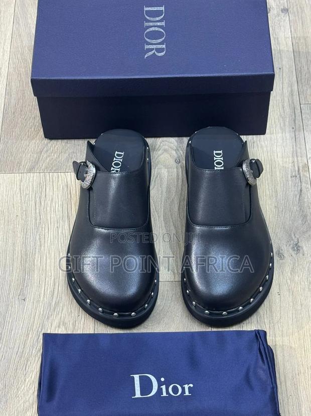 Leather Dior Mules for Men - thumbnail 2