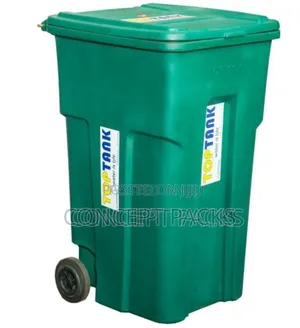 360litre Garbage Bin With Wheels. (No Pedal)