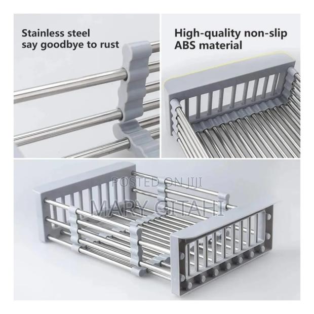 *Telescopic Sink Drain Rack -Stainless Steel - main view