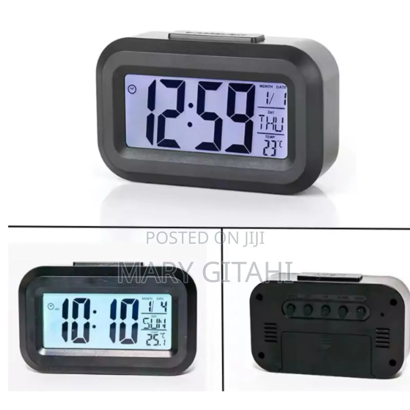 LED Digital Alarm Clock, With Temperature, Date Time *