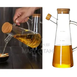 580ml Glass Olive Oil Vinegar Pot Oil Dispenser Jar at 