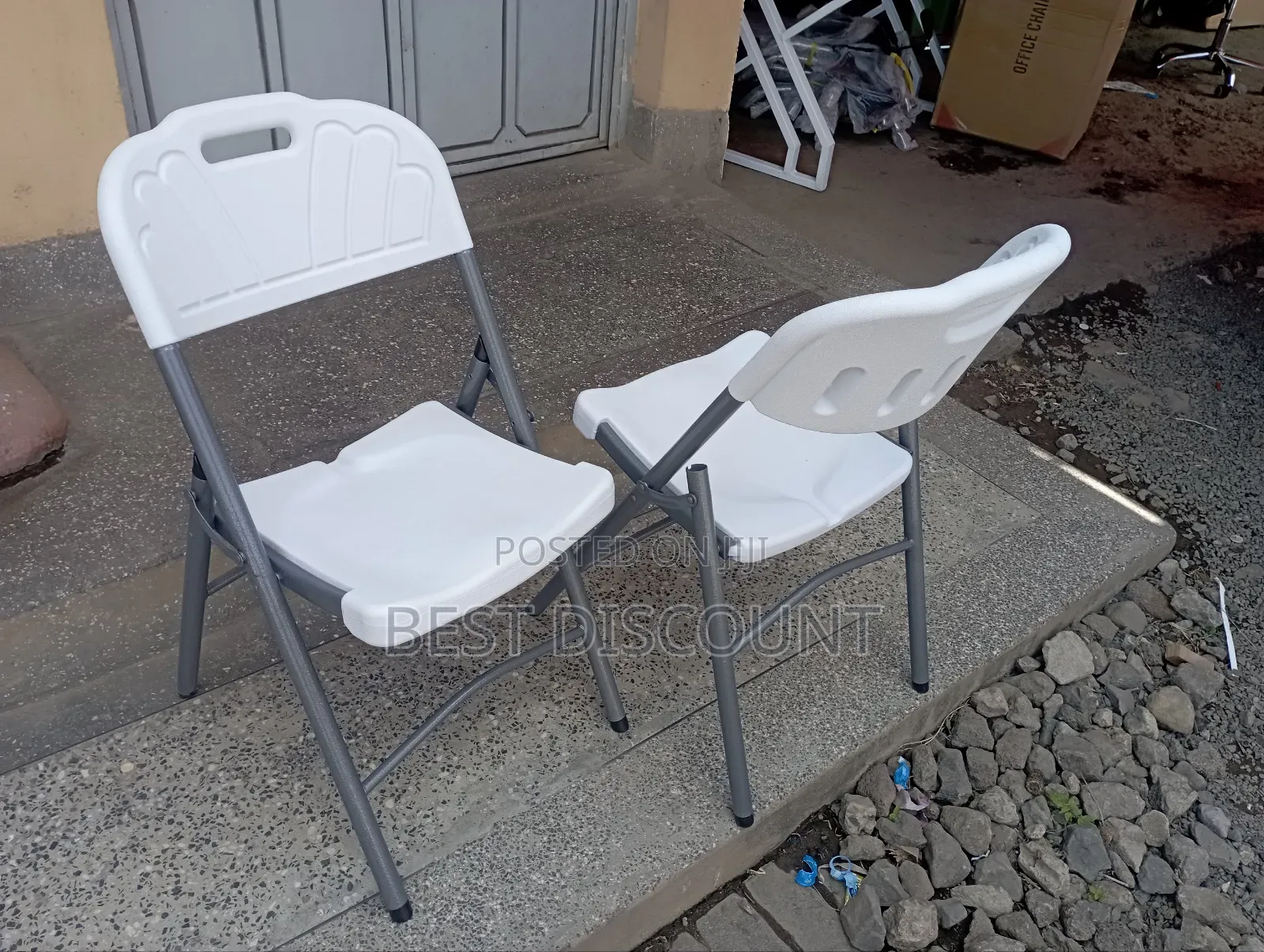 White Folding Conference Chairs