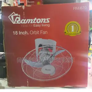 White Ramtons Orbits Fan. New