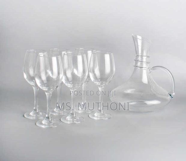 Luxury 7pcs ( Clear ) Wine Set* / Decanter Set - thumbnail 3