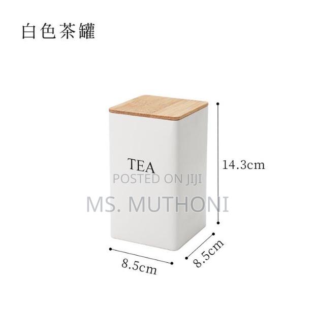 Metal Coffee Jar Set Bamboo Lid - thumbnail 4