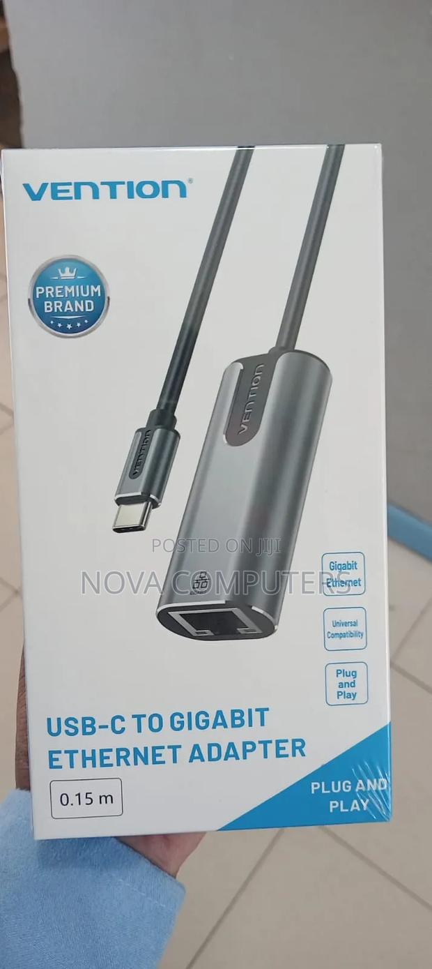 High Performance Vention USB-C Ethernet Adapter - main view