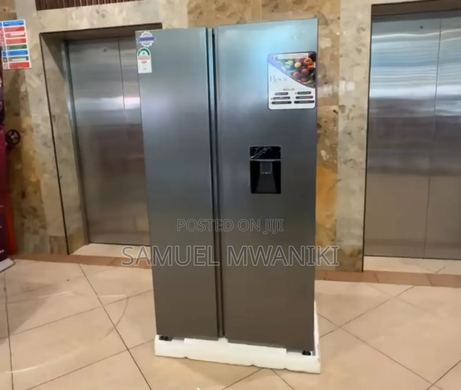 Roch 439L Side By Side Refrigerator No Frost