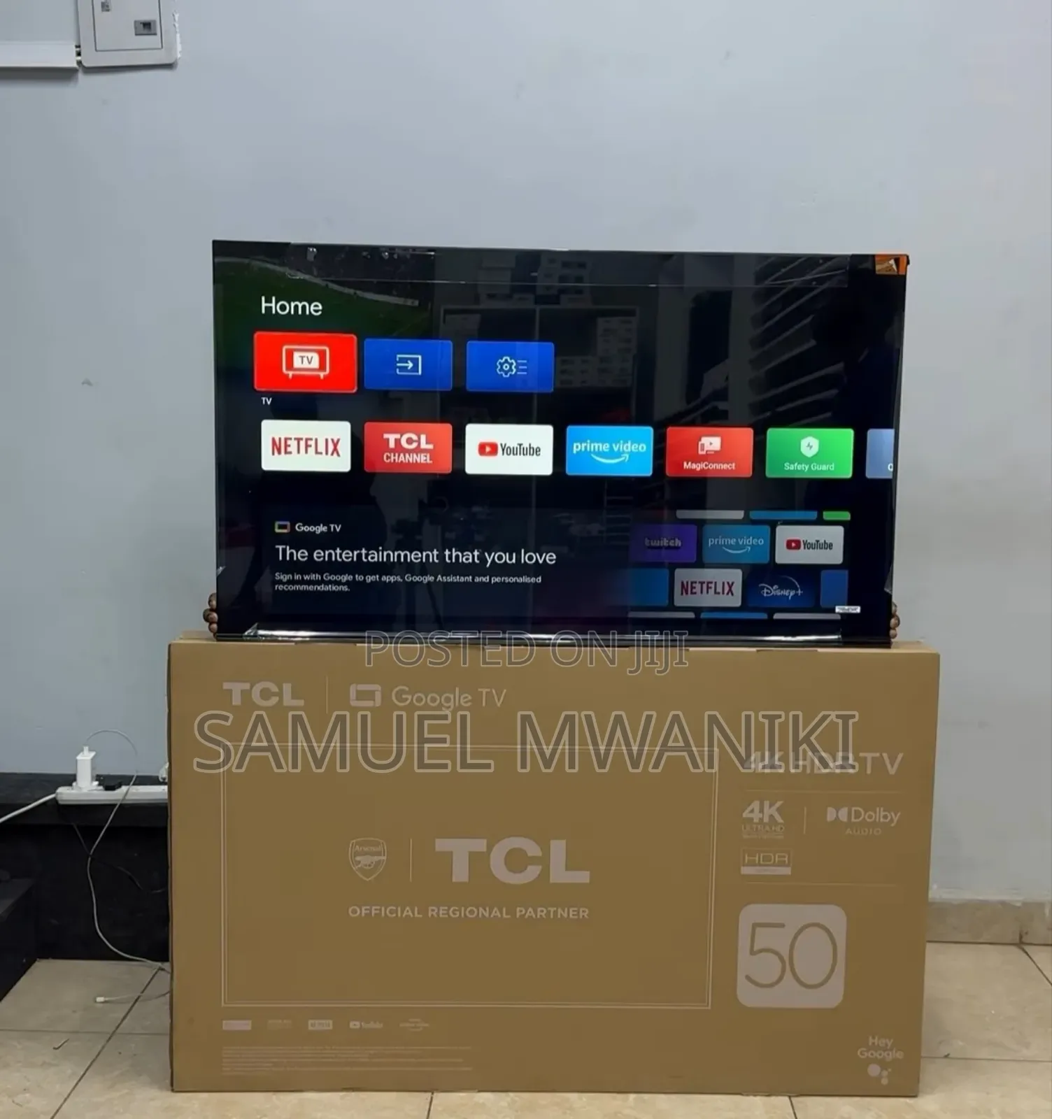 TCL 50" Uhd HDR Google Tv
With Voice Command