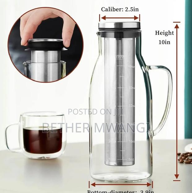 Cold Brew Coffee Maker With Airtight Lid in Kenya - thumbnail 3