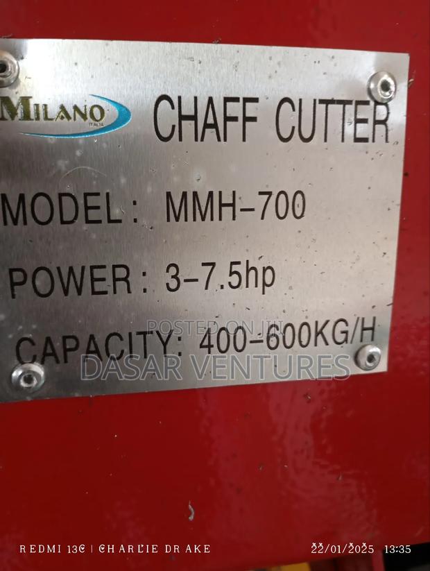 Feed Chopper / Chaff Cutter 750kg/Hr - thumbnail 2