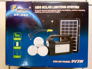 Rechargeable Home Kit.Phone Charger.3 Bulb Solar Dplight 392