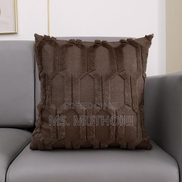 Soft Solid Fluffy Cushion Cover - thumbnail 3