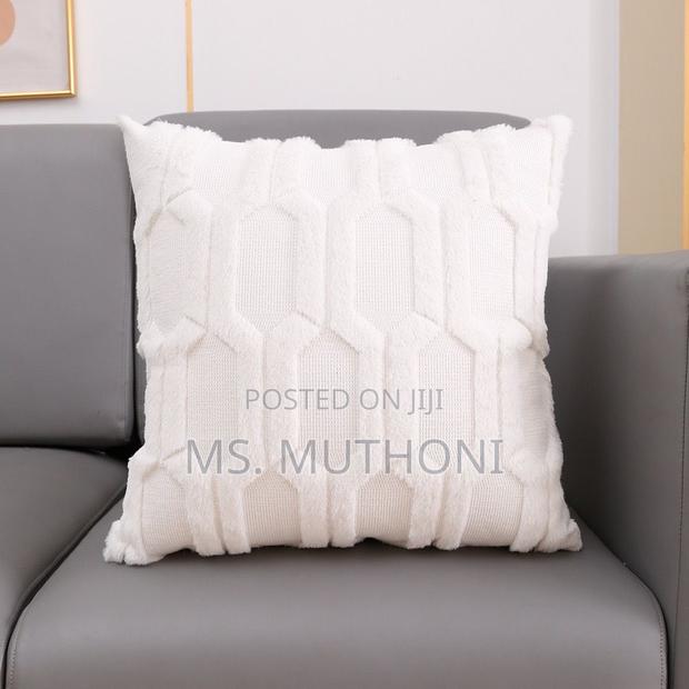 Soft Solid Fluffy Cushion Cover - thumbnail 5