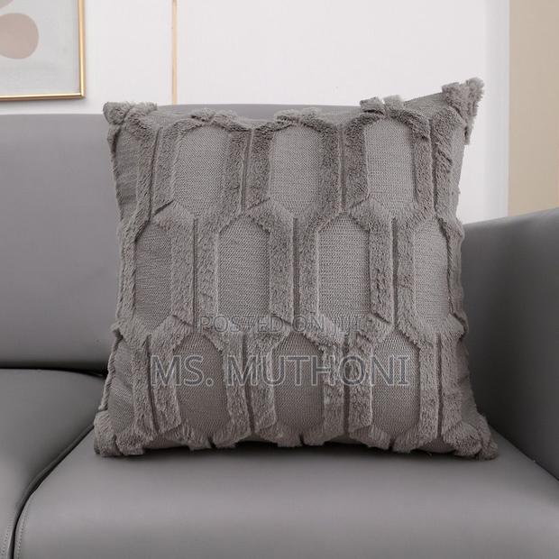 Soft Solid Fluffy Cushion Cover - thumbnail 4