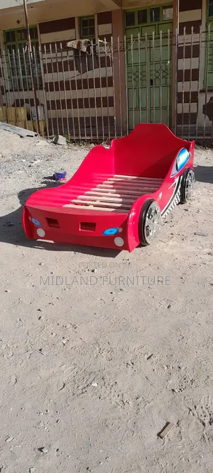 Red Themed Car Bed for Kids