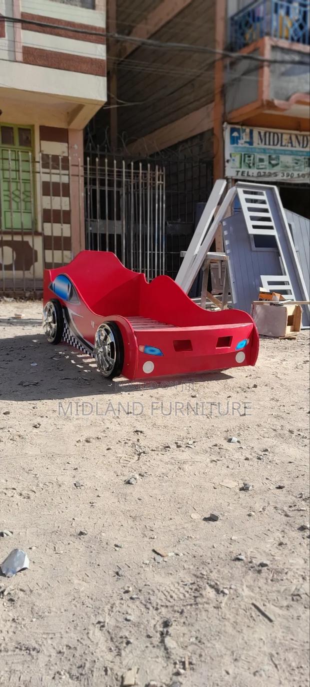 Red Themed Car Bed for Kids - thumbnail 4
