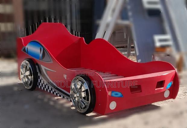 Red Themed Car Bed for Kids - thumbnail 2