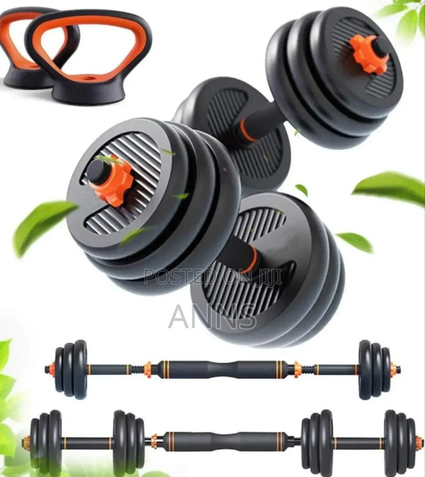 30kgs 6 in 1 Adjustable Workout Dumbells