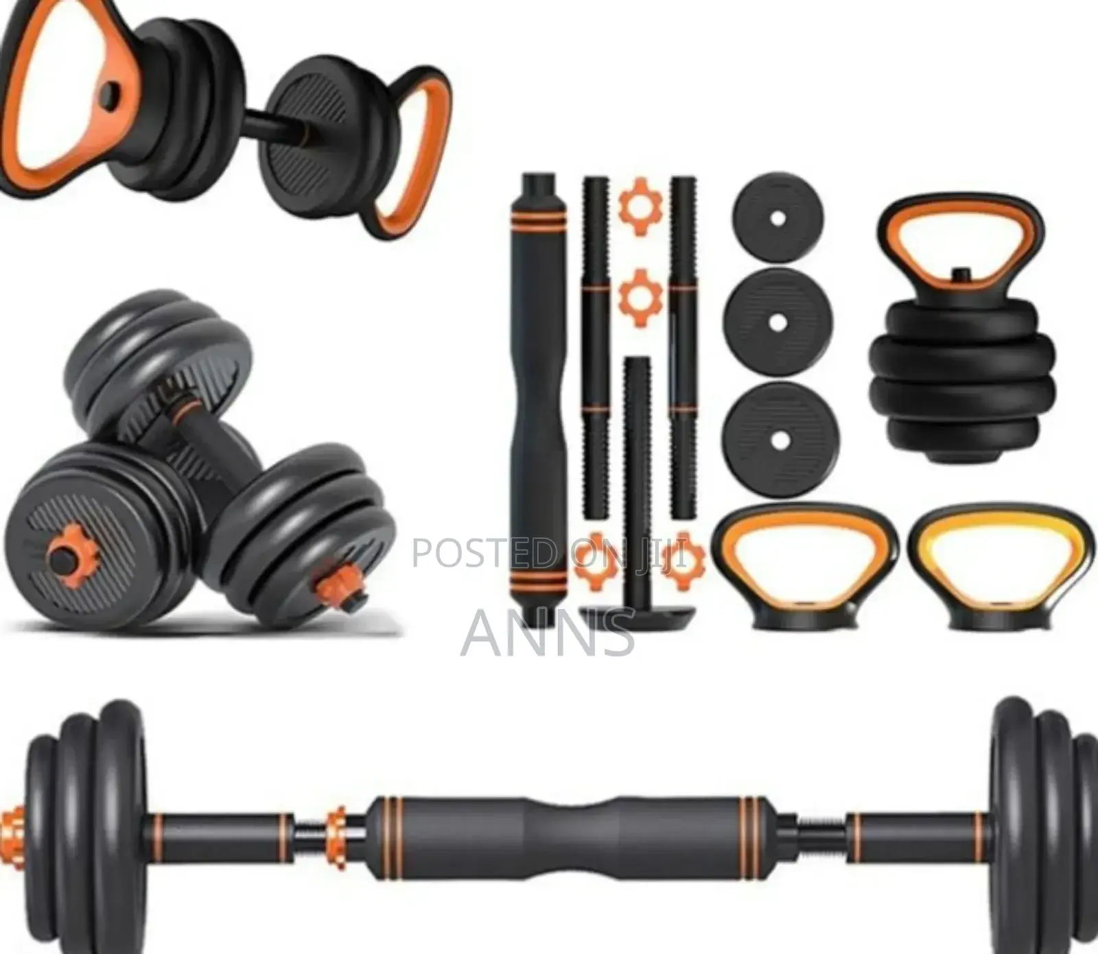 50kgs Best 6 in 1 Home/ Gym Workout Dumbells