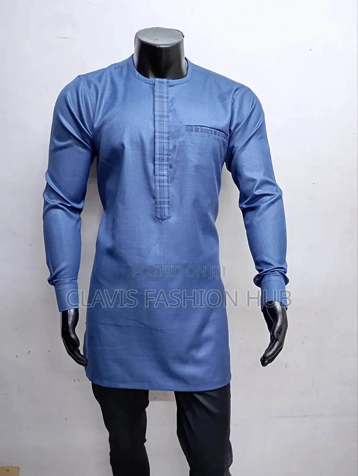 Grey Blue Executive Senator Shirts for Men