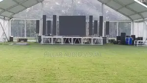 The Led Panels Screens Stage Set Up,.Stage LED Hire