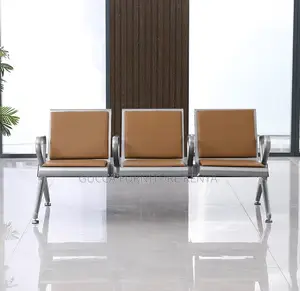 Benches: Heavy Duty Steel Public 3-Seat Waiting Bench