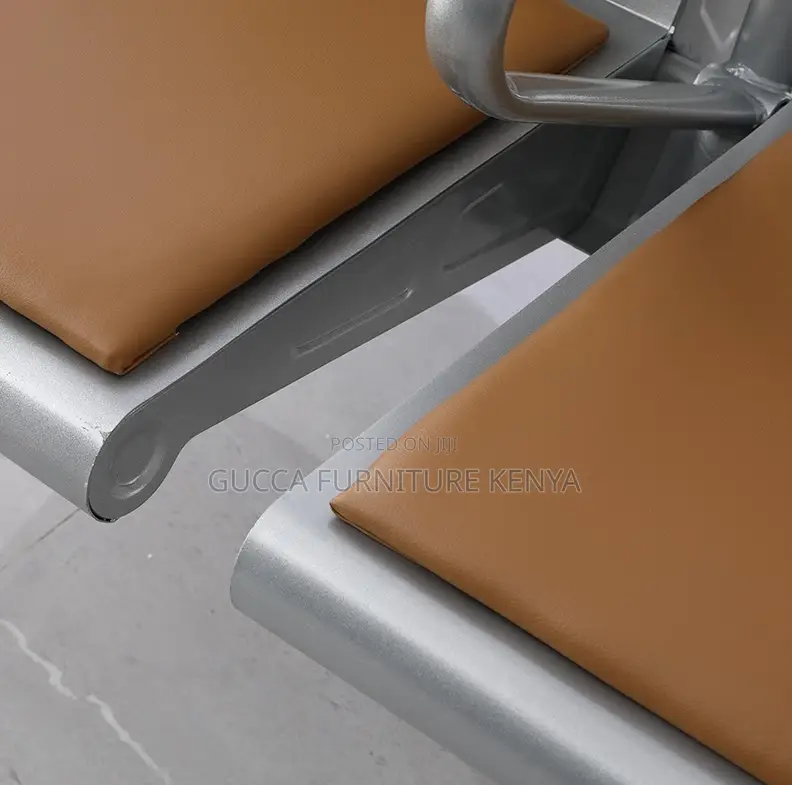 Benches: Heavy Duty Steel Public 3-Seat Waiting Bench