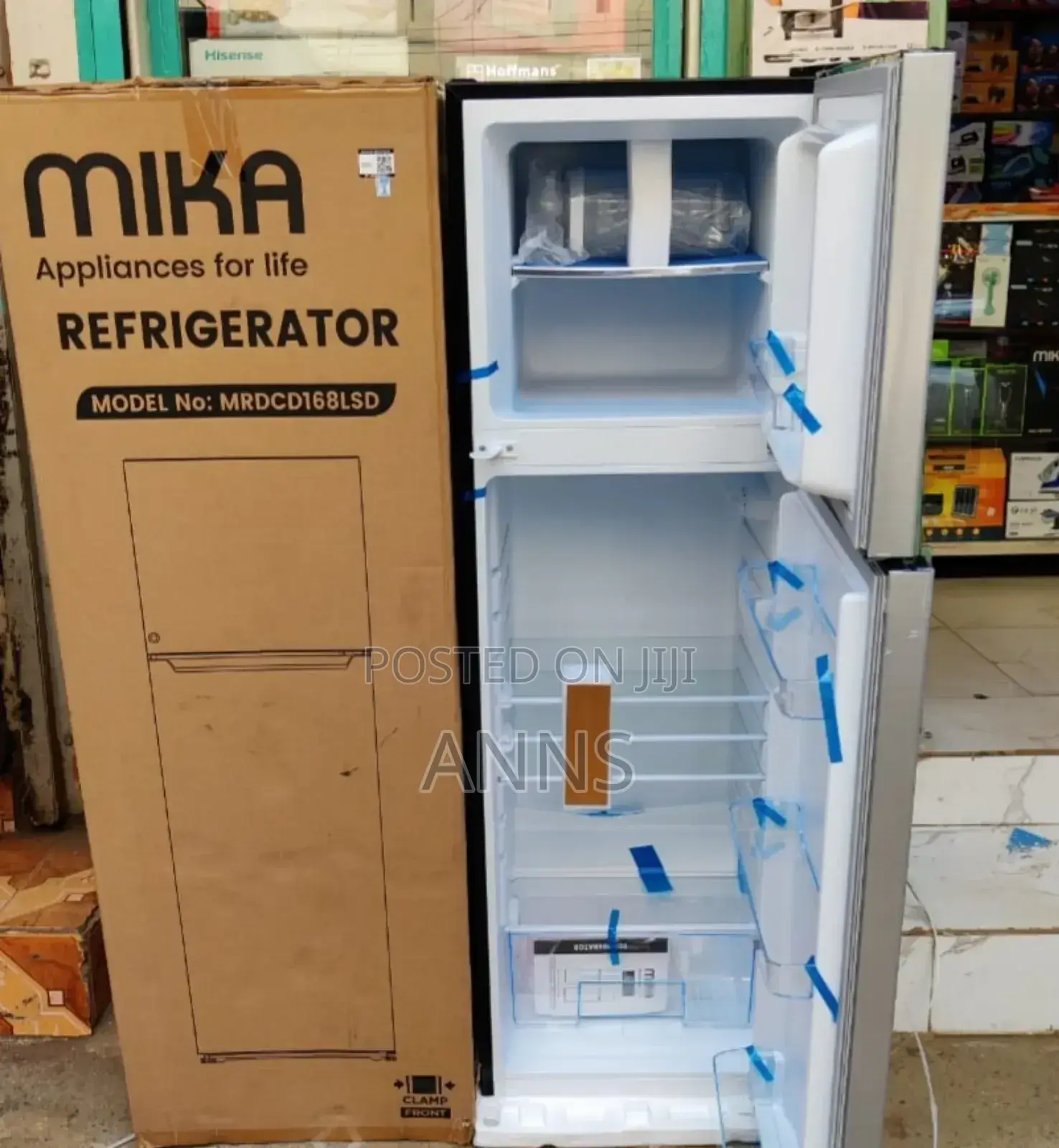 Mika Double Door 168litres Defrost Fridge- Energy Saver