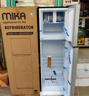 Mika Double Door 168litres Defrost Fridge- Energy Saver