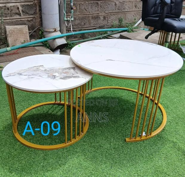 New Model Luxury Pure Ceramic Marble Nesting Coffee Tables