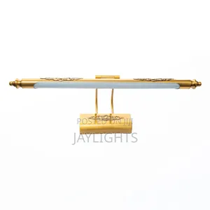 Led Indoor Wall Bathroom Antique Brass LED Mirror Light