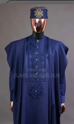 Blue Agbada for African Men