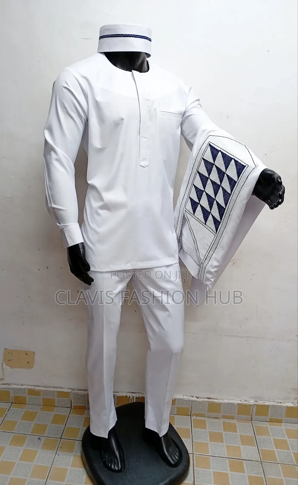 Nigerian Agbada Set Shirt, Trousers, Outer Cover