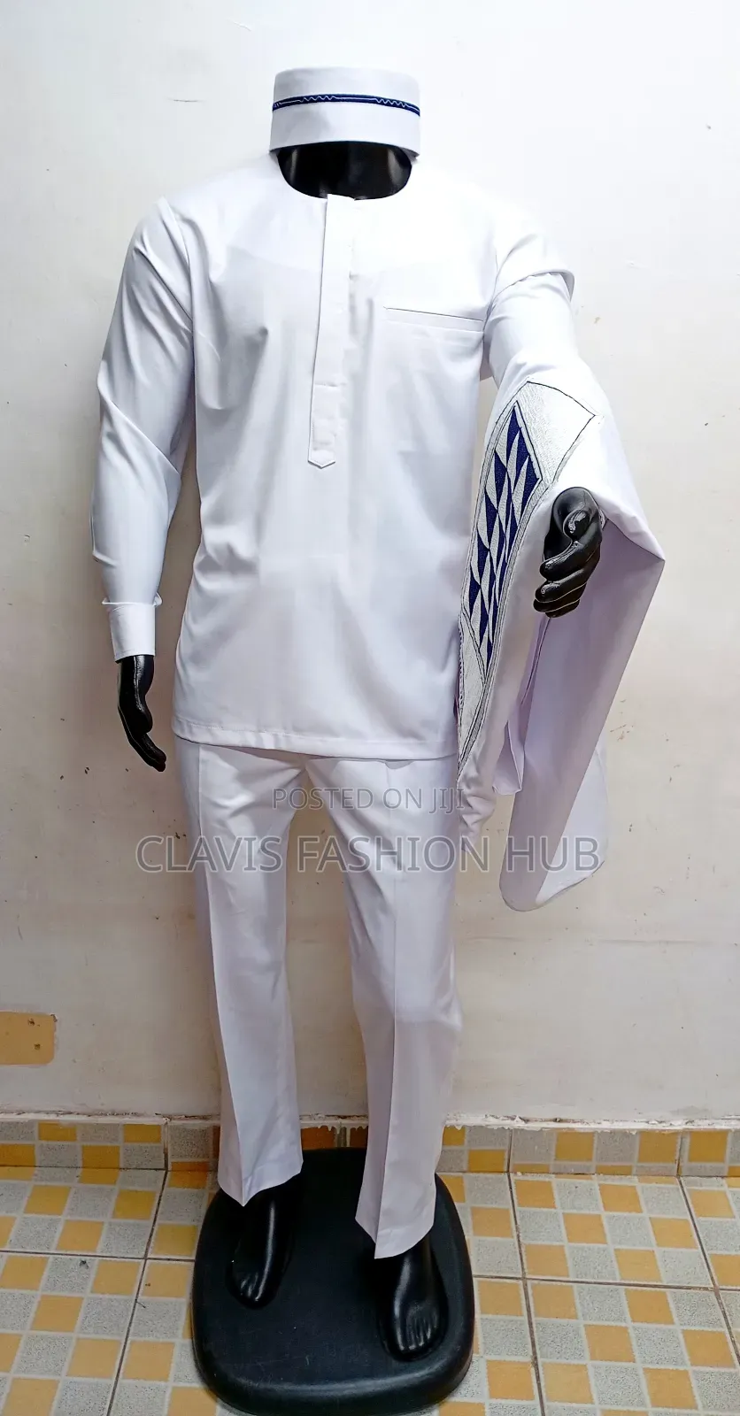 Nigerian Agbada Set Shirt, Trousers, Outer Cover