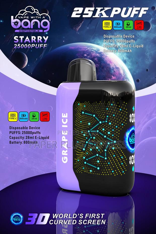 Bang Starry Galaxy 25000: Puffs Disposable Vape Pod - thumbnail 5