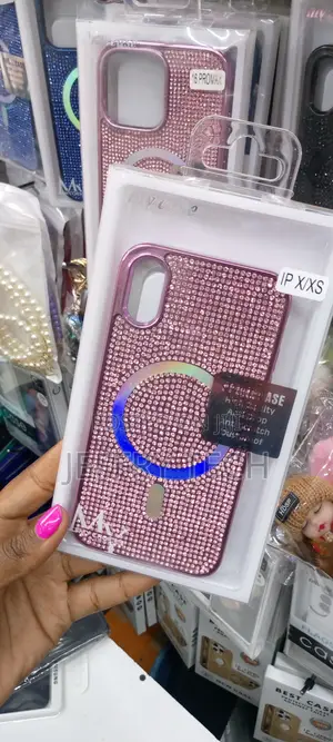 Magsafe Shockproof Glitter Case for iPhone X/Xs, Pink
