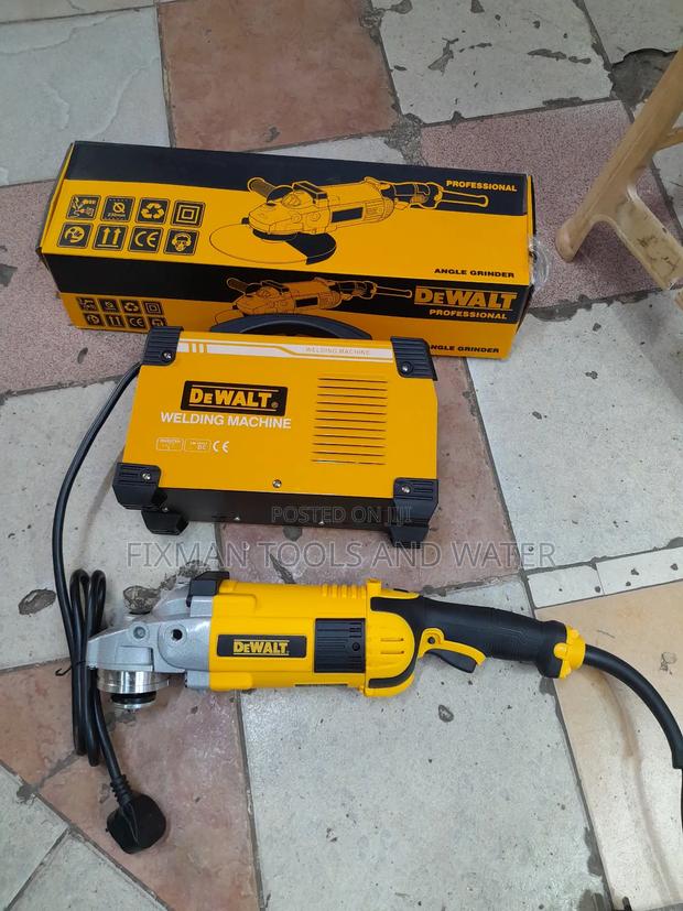 Dewalt Welding Combo Grinder 9" And Welding 500 Amp + Free Disc & Rods