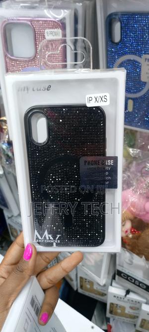 Magsafe Glitter Shockproof Case for iPhone X/Xs-Black - thumbnail 2