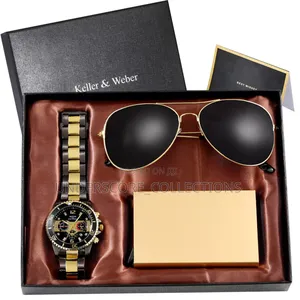Men Gold Minimalist Luxury Gift Set