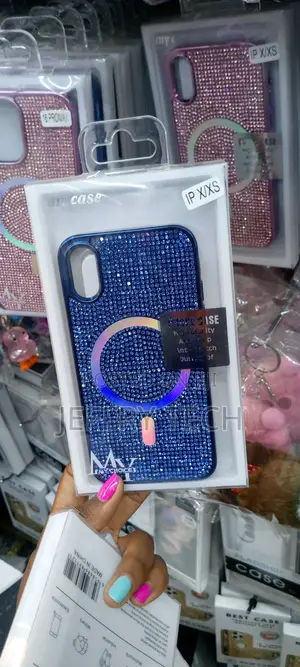 Magsafe Glitter Shockproof Phone Case for iPhone X/Xs-Blue