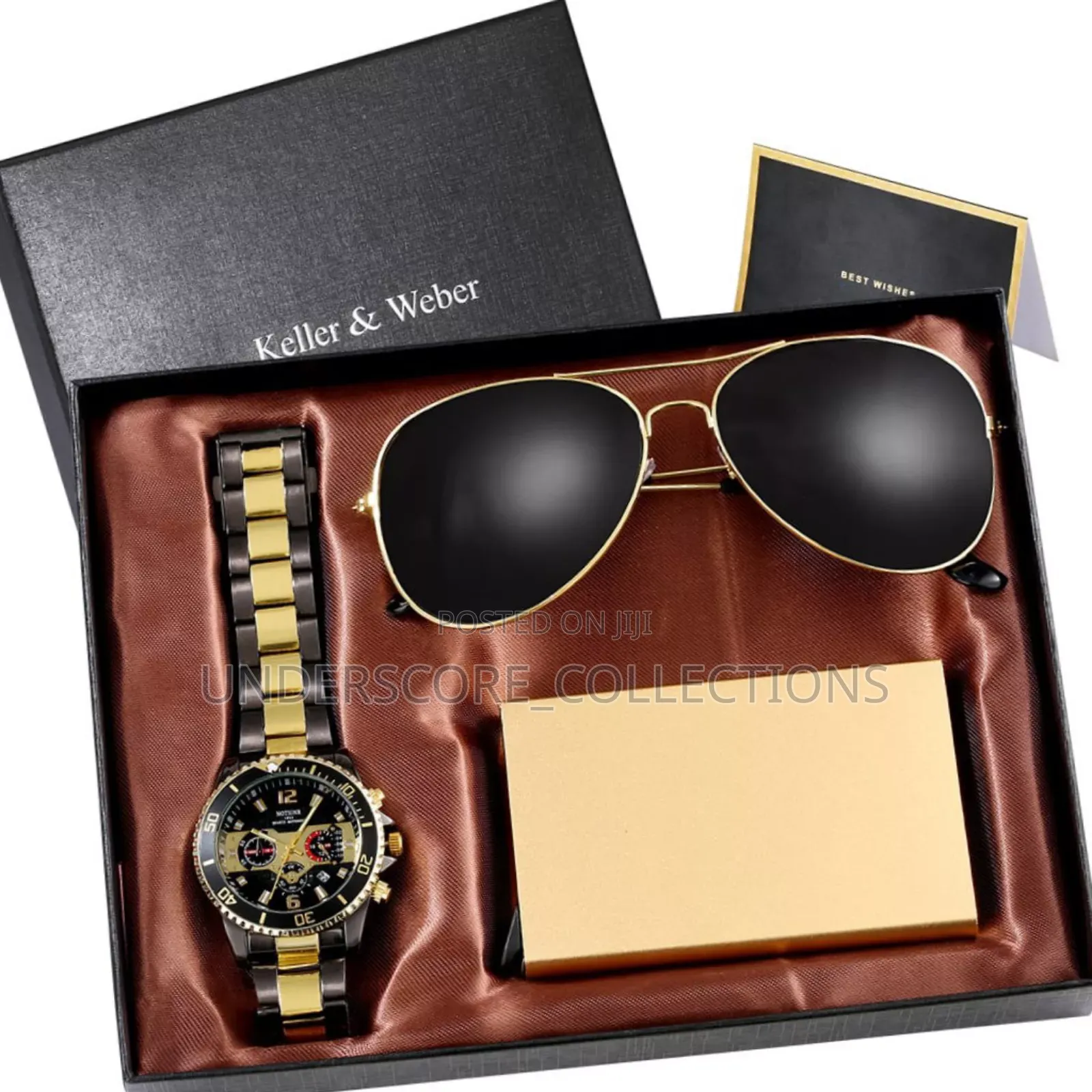 Men Gold Minimalist Luxury Gift Set
